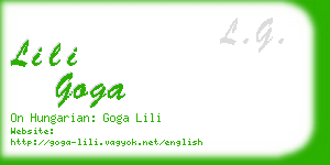 lili goga business card